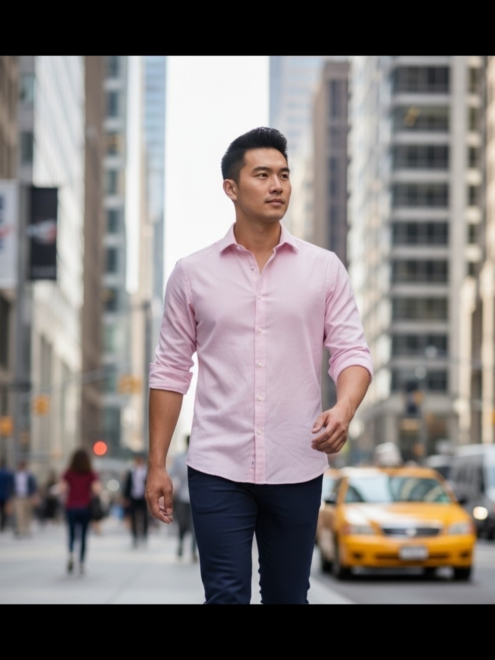 Stacy Adams Men's Light Pink Regular Fit Casual Button Down Shirt 17 1/2 34/35